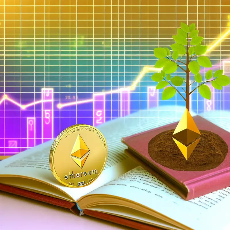 A futuristic city that represents the Ethereum ecosystem’s tech advancements in 2025.